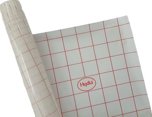 Hydia Book Cover Film Self Adhesive Book Covering Film Clear Sticky Back Plastic for Cover and Transparent (33cm x 3 Meter)