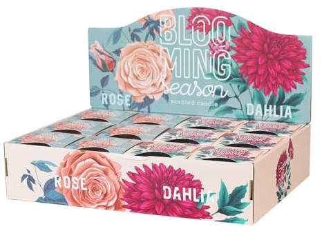 Blooming Season Duftglas - Hochwertige Duftkerze mit natürlichem Aroma - Langanhaltend JEKA TLB