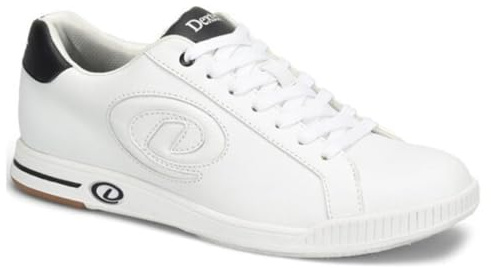 Dexter Mens Nash Bowling Shoes (for Right or Left Handed Bowlers- Universal Slide Soles on Both Shoes) - White 12