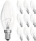 Morotty C35 Glühbirne E14 Kerze Dimmbar, E14 Kerzenbirnen Klar 230V 360LM, Kerzenlampe E14 2700K Warmweiß, Kerzenbirnen Dimmbar für Kronleuchter, Esszimmer Licht, 10 Stück