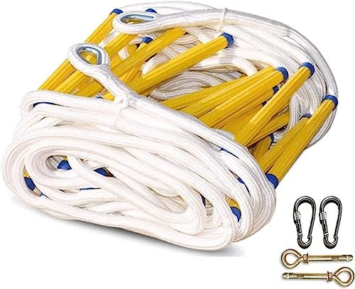 Soft Ladder Rope Ladder Fire Escape 2-6 Layers Rescue Rope Escape Ladder Rapid Deployment Reusable Outdoor Climbing Rope Ladder