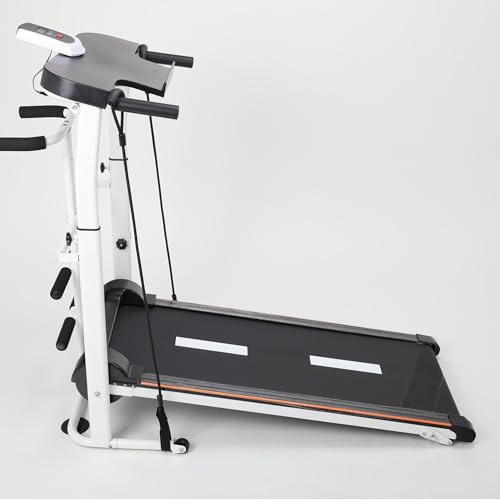 TechFit Mekanisk löpband vikbar löpyta 100 x 35 cm max 100 kg | kompakt och platsbesparande | perfekt för promenader eller lätt jogging, enkel förvaring tack vare den hopfällbara designen