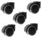 X1NGFU 5pcs Silent Stemless Caster,Office Chair Twin Caster,Replacement Furniture 360 Degree Swivel Casters,Silent pulley,for Hardwood Floors,Cribs accessories (Gray)