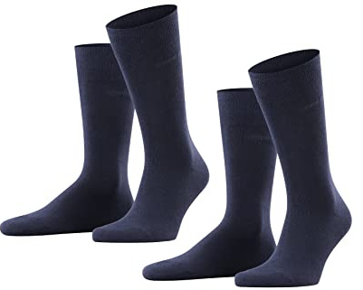 ESPRIT Basic Uni Multipack M So algodón lisos 2 pares, Calcetines Hombre, Azul Marine 6120, 47-50