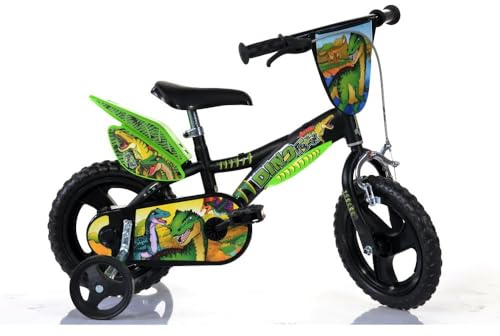 Dino Bikes Kids' Bicycle Dinosaur Green 12 With Stabliliser Brake Sports Bike