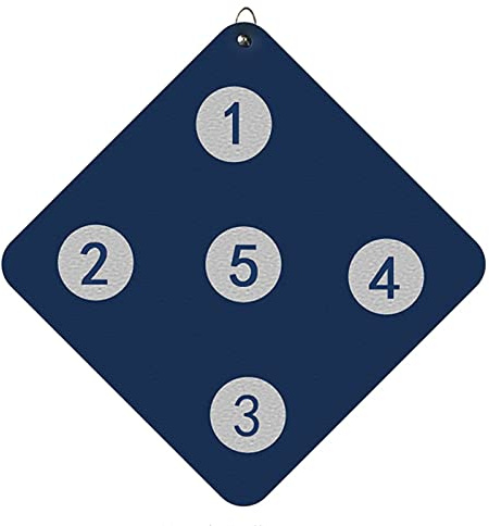 BeiLiHe Cible D'escrime avec Cinq Bullseye - Cible D'épée Auxiliaire Auto-entraînement - Équipement D'escrime Domestique pour Escrimeur Enfant et Adulte (Color : Dark Blue)