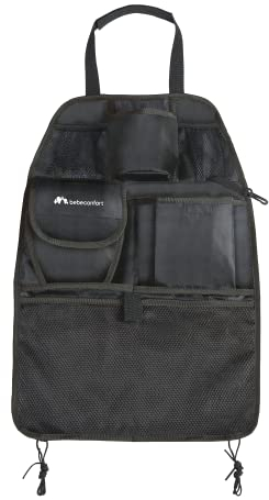 Bebeconfort Organizzatore per sedile posteriore, organizer per seggiolino auto, universale, per bambini, tasche, portabottiglie, portaoggetti per giocattoli per bambini, fin dalla nascita