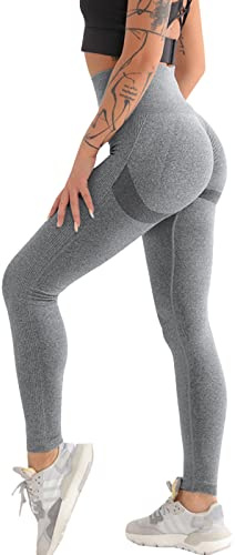 Getervb Leggings Anticeluliticos Mujer Push Up Mayas Deportivas Cintura Alta Elástico Pantalones Opaco Scrunch Butt Leggings para Yoga Running Fitness