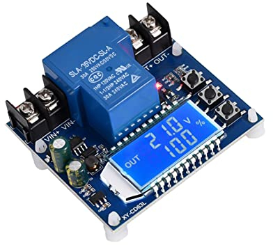 Nizirioo Batterie Monitor Niederspannungs Abschaltung Schützt DC 6V-60V Batteriewächter, Unterspannung Automatisch an/aus Controller-Modul mit LCD Display für Lithium Batterie und Blei Säure Batterie