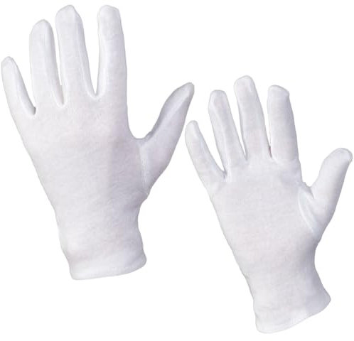SC-Normteile Trikot-Handschuhe - Baumwollhandschuhe - (2 Paar) Größe 11 (XXL) - weiss - CAT 1-100% Baumwolle - SC0300