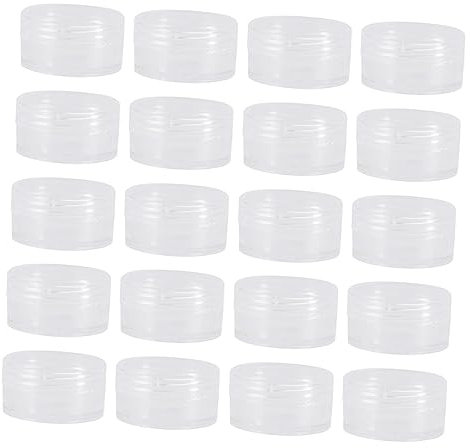 Baluue 80pièces Pots Plastique Transparent Avec Couvercle Pour Stockage De Cosmétiques Et Échantillons Ensemble