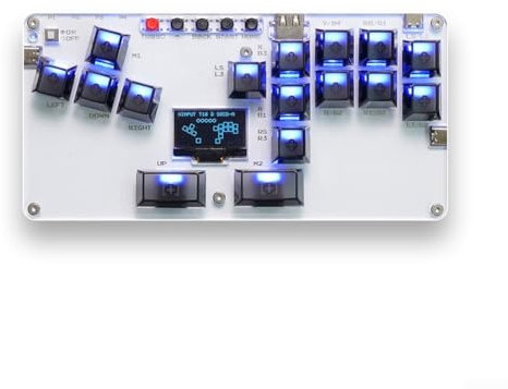 Zoegneer Tastiera ad alta velocità Nonjoystick per tastiera Arcade Joystick Strike Box Pulsante Controller Joystick senza bordi Adatto per PC/PS4/PS5 Joystick (nero)