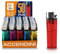 Akitaink 50 PZ Accendini in Plastica trasparenti, Colori assortiti, Accendino sicuro - Box da 50 Non Ricaricabile