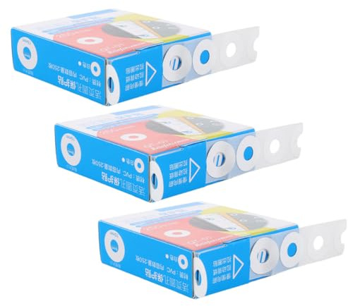 Toddmomy 750 Pièces Anneaux de Renfort de Trou Autocollants en Pvc Blanc Ultrafin pour Papier et Magazines, Protection Polyvalente pour École et Bureau