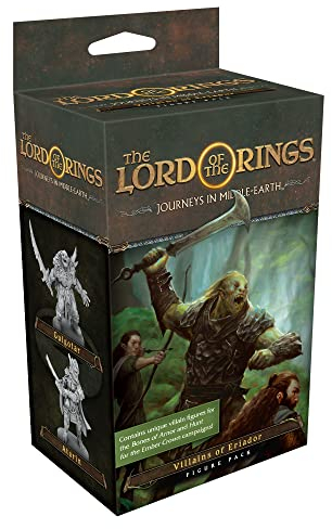 Fantasy Flight Games The Lord of the Rings - Journeys in Middle-Earth: Villains of Eriador Miniatures Game Expansion Ages 14+ 1-5 Players 60+ Minutes Playing Time