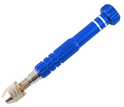 Larcele Mini Trapano a Mano Utensili Mini utensile a Mano per Perforazione Artigianale SDZKQ-02 (Blu)