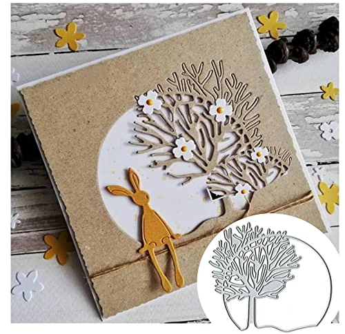 Yeyert Stanzschablonen für Baumkreise, Rahmen, Sammelalbum, Karten, DIY, Prägung, Scrapbooking