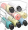 Puricon 3 Stück Flaschenregal Stapelbar Weinregal aus Kunststoff für bis zu 9 Flaschen Weinflaschen Halter Weinregal Wein Bottle Rack Weinständer Flaschenaufbewahrung Flaschenablage Flaschenhalter