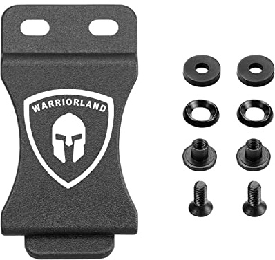 1-Pack 1.5 Inch Holster Clip for IWB & OWB Sheath, Kydex Holster & Knife Sheath Belt Clip, Fiber-Reinforced Polymer Belt Clips for Holsters, with Metal Washers/Screws/Slotted Binding Posts/Washers