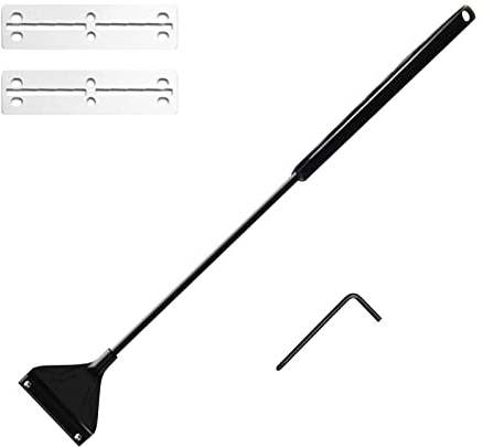 Algenschaber Aquariumschaber, Aquarium Algen Rasiermesser Schaber, Professioneller Aquarien Reinigung Werkzeug, Aquarium Scheibenreiniger, Abnehmbarer Stange, 2 Klingen, 42cm, für Glas Fischbecken