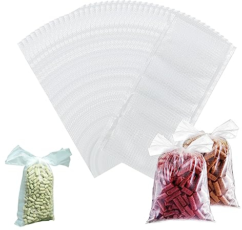 DragonX2 100 StüCk PVA Beutel Angeln AngelzubehöR Set Karpfen ZubehöR PVA Beutel Angeln KöDerbeutel Angelbeutel Schnelle WasserlöSliche KöDer Tasche FüR Feste KöDer AngelzubehöR Karpfen(16 × 8 cm)