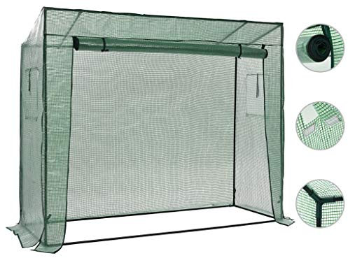 Gecheer Gångbart växthus, tunnelväxthus, trädgårdshus, växthus, tomathus, drivbänk, 200 x 80 x 173 cm