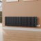 S'AFIELINA Column Radiator 300x1190mm Horizontal Tranditional Cast Iron Style Designer Radiator Triple 3 Column Flat Panel Central Heating Dual Fuel Bathroom Radiator, Anthracite