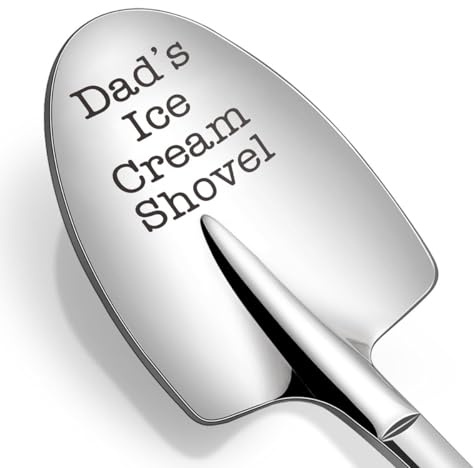 Fathers Day Funny Gifts for Dad from Daughter Son,Ice Cream Spoon Shovel,Ice Cream Shovel Spoon Gift for Father Dad,Dad Birthday Gifts for Men,Fathers Day Presents for Husband on Christmas Anniversary