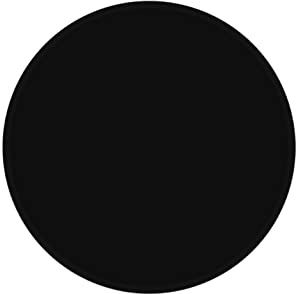 Euro Tische Glasplatte und Tischplatte in 30cm Rund Gestalt, Glasboden mit 6mm ESG Sicherheitsglas, Perfekt Geeignet als Tischplatte, Bodenplatte (Schwarz)