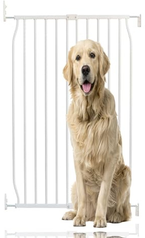Bettacare Extra Tall Eco Screw Fit Pet Gate, White, 70cm - 80cm