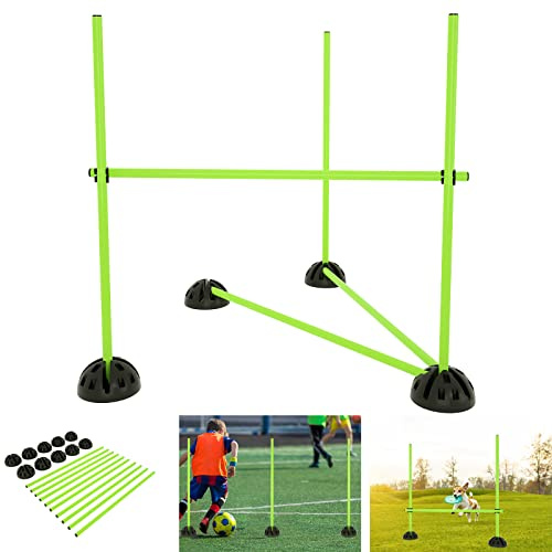 Aufun Set di Barre di Salto Barre di Allenamento Dribbling e agilità Ostacoli di coordinazione per Salto Allenamento per Potenza di Salto.