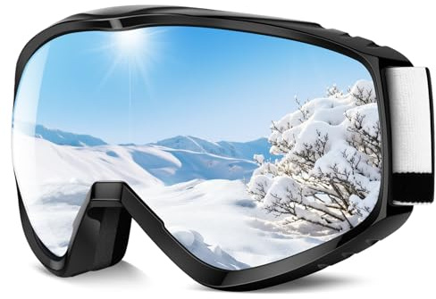 findway OTG Ski Goggles - Over Glasses Snow Snowboard Goggles for Men Women Adult & Youth - Anti-Fog 100% UV Protection