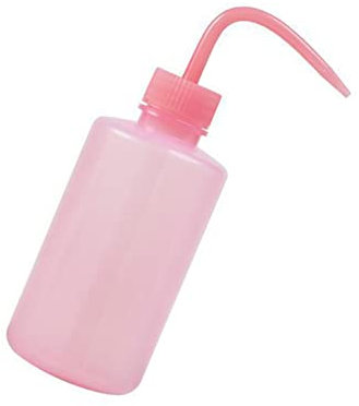 Bottiglia per Lavaggio Tatuaggi, Spremiagrumi per Bottiglie d'acqua Lash Resistenza Agli Urti Portatile da 250 Ml per Tatuatori (rosa)