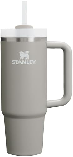 STANLEY Quencher H2.0 FlowState Stainless Steel Vacuum Insulated Tumbler with Lid and Straw for Water, Iced Tea or Coffee, Smoothie and More, Ash, 30oz