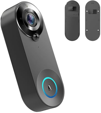 Sonnette vidéo WiFi intelligente, sonnette sans fil, interphone vocal pour Tuya, sonnette Wi-Fi, caméra HD 1080p, contrôle par application