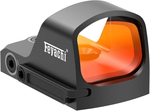 Feyachi RDS-59 Red Dot Visier für Pistole 3 MOA Micro Handgun Rotpunktvisier Zielfernrohr Mini Visier mit Adapterplatte für MOS & Picatinny-Montage
