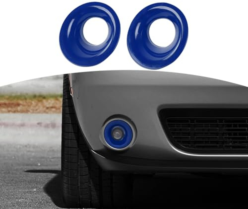 JOSHELA for Challenger Front Fog Light Cover Trim Fit for Dodge Challenger 2015-2023 Blue Exterior Accessories 2pcs