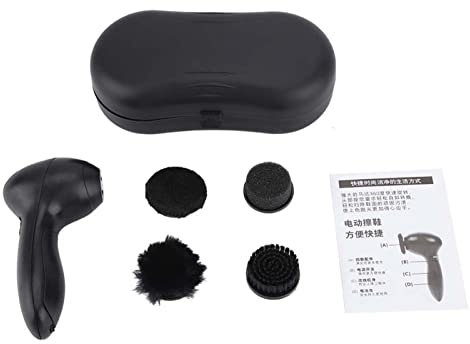 Sunicon Electric Shoes Polisher Machine, Portable Electric Shoe Shine Kit Shoe Shiner Dust Machine, Shoe Cleaner Brush Buffer Kit, Mini Wireles Clean Machine, for Leather Bags Car