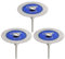 SHDIATOOL 50mm Diamant-Trennscheibe 3mm Schaft für Fliesen/Keramik/Marmor - 3er Set + Schraubendreher