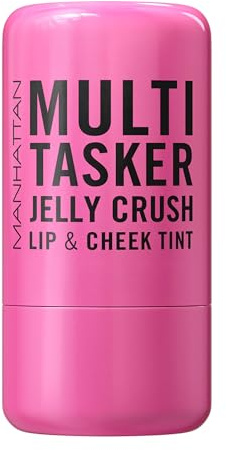 MANHATTAN Multi-Tasker Jelly Crush Blush and Lip Stain, feuchtigkeitsspendender Blush und Lip Stain mit Himbeerduft leichte Formel, Fb. 200 Pink Sublime, 8,5 g