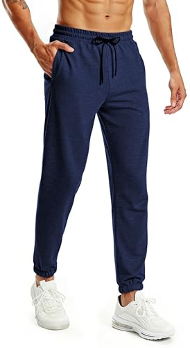 Rane Sports Pantalones de chándal para Hombre Ligeros Transpirables y elásticos Ideales para Fitness Correr y Ocio.