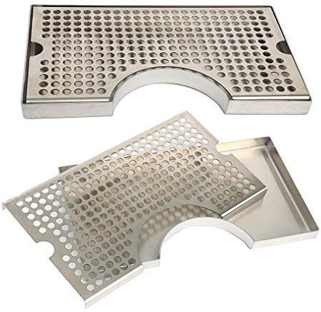 Vassoio raccogli-gocce in acciaio inox per bancone e spillatore di bar e pub, e per frigo-birra domestici