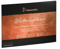 Hahnemuhle The Collection 100% bomull akvarellblock kallpress 24 x 32 cm 300 gsm