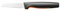 Fiskars Schälmesser, Functional Form, Gerade Klinge, Gesamtlänge: 20 cm, Japanischer Edelstahl/Kunststoff, 1057544, Schwarz / Orange
