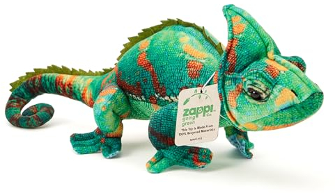 Zappi Co Chamäleon-Plüschtier (42 cm Länge), Perfekter Spielbegleiter für Kinder mit lebensechten Details mit Tiktok
