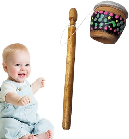Wood Drum Sticks Fashion Portable Frog Sound | Frog Caller Percussion Sticks for Outdoor Travel, Camping, Hiking, Picnic, Backyard, Music, Fun, Rhythm, Play, Activity