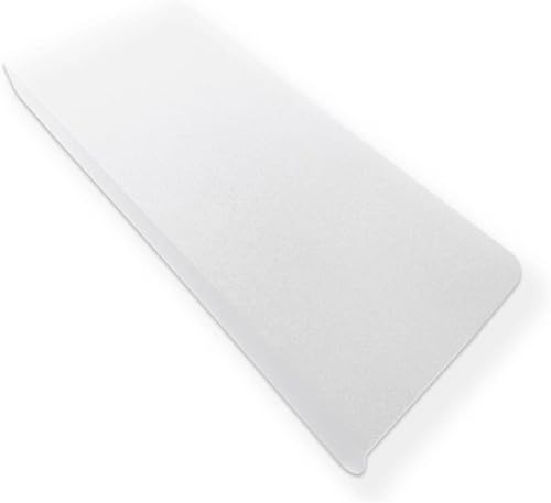 KARAT Tappeto per scale trasparente – tappeti per scale autoadesivi – tappetino antiscivolo – Naso di gradini Arktik (semi-trasparente, rettangolare, 23,5 x 65 cm, 15 pezzi)