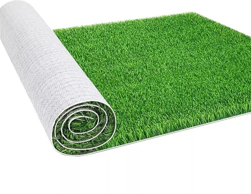 Tappeto in erba artificiale con fori di drenaggio, spessore 2 cm, tappeto erboso finto tappeto per esterni per ingresso, perfetto per compleanni e matrimoni.