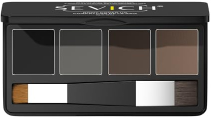 Sevich Polvere per attaccatura dei capelli in 4 colori, impermeabile, per capelli sottili, attaccatura dei capelli grigi, punti luminosi, finitura naturale per donne e uomini con pennello double face