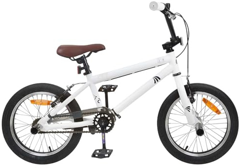 vidaXL Bicicletta BMX da 18 pollici per 7 – 10 anni, con maniglie regolabili, bicicletta BMX per bambini, bici da stunt, bici da esterno, bicicletta sportiva per bambini